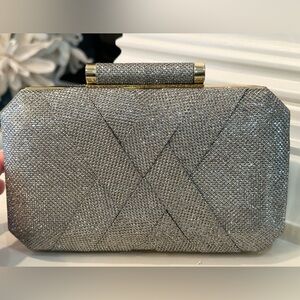 Elegant Silver Clutch Bag